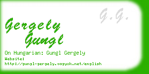 gergely gungl business card